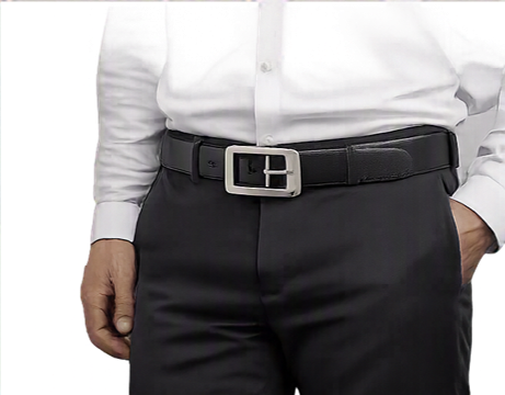Kaioré Leather Belt with Steel Buckle - Image 3