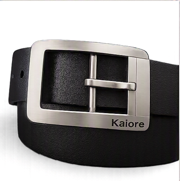 Kaioré Leather Belt with Steel Buckle